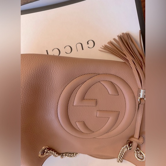 Authentic Gucci Soho Should Bag in Beige - Picture 13 of 16